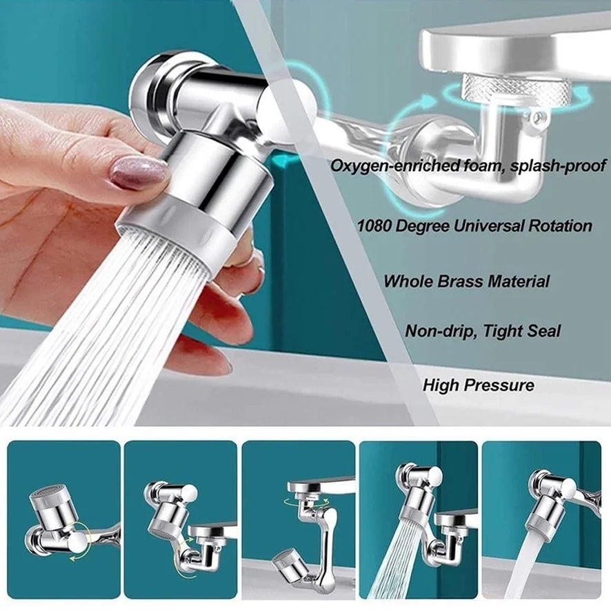 360Flow: Rotatable Faucet Sprayer Head