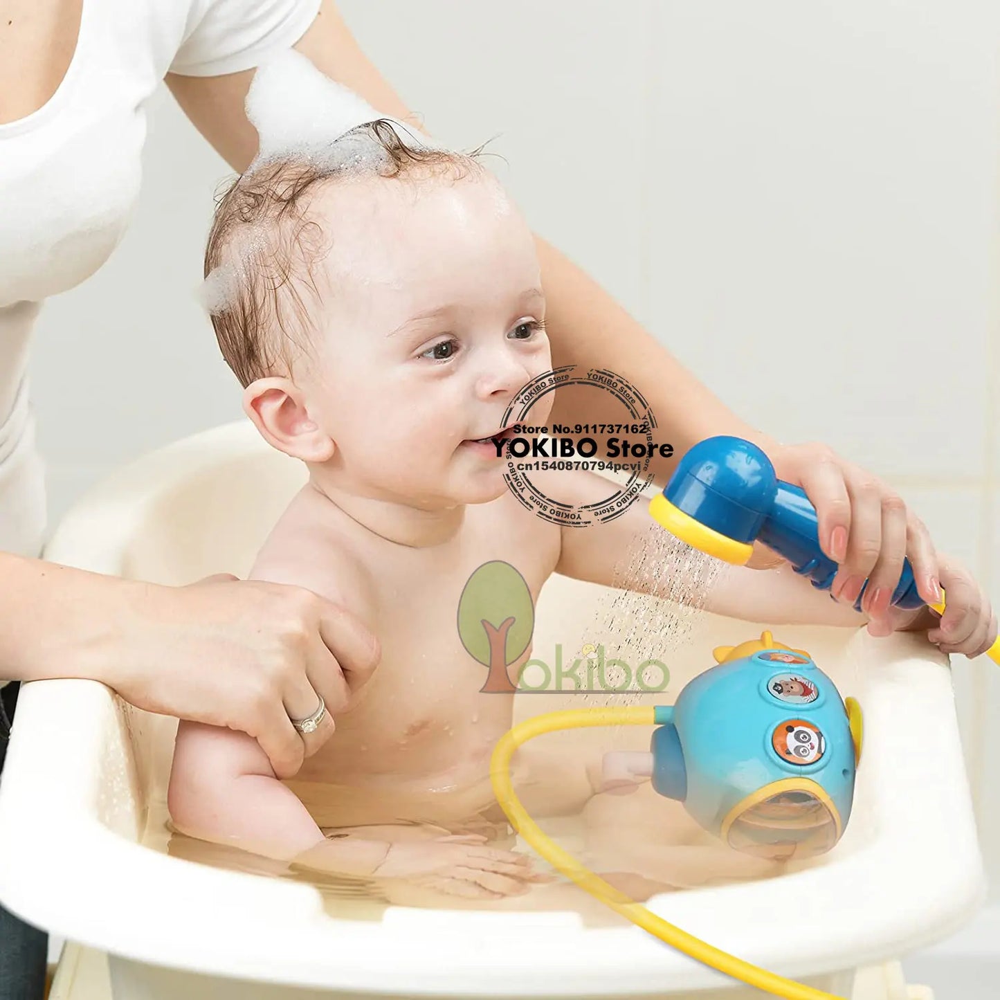 Splash 'n Spray: Electric Duck Baby Bath Toy Set